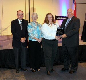 (Left-to-right) Keith Wages (Director of the GA Office of EMS & Trauma), EJ Dailey (Program Director for Region 3 EMS), Riki DeLamar, Dr. John Harvey (Chair of Region III EMS Council)