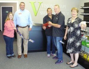 Visionz Vape Ribbon Cutting